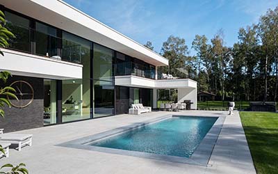 HE Brasschaat villa architect zwembad