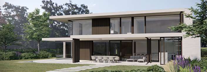 TT Dessel moderne villa meer baksteen rond