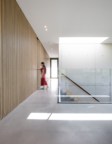 JB strakke woning beton leefkelder Haacht